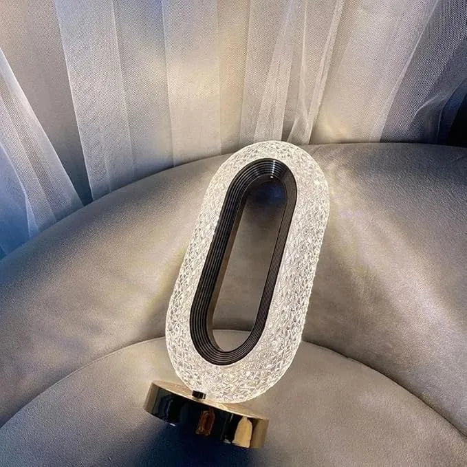 Oval Crystal Lamp